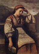 Jean Baptiste Camille  Corot Reverie Spain oil painting artist